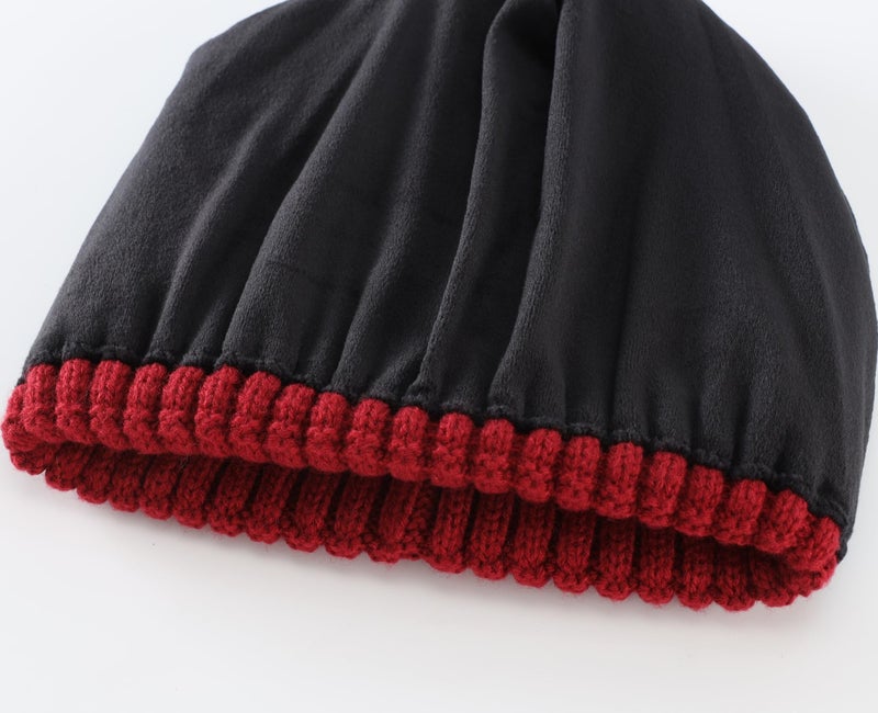 Connectyle Fleece Lined Knit Beanie for Men Women Warm Wool Beanie Skull Cap Acrylic Watch Hat Wine Red - Image 3